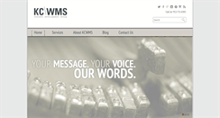 Desktop Screenshot of kcwms.com