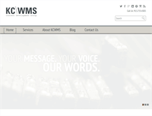 Tablet Screenshot of kcwms.com